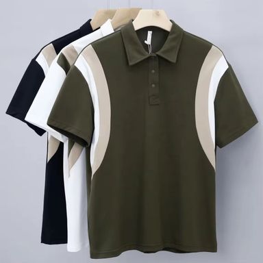 Wholesale of Men's 2024 New Business Polo Shirts Polo T-shirts and Short Sleeves
