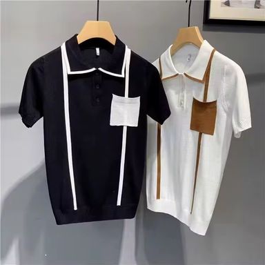 Wholesale of Men's 2024 New Business Polo Shirts Polo T-shirts and Short Sleeves