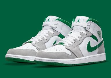 Air Jordan 1 Mid  Grey/Green