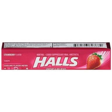 Halls Strawberry and Menthol flv. 27.9g