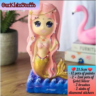 DIY Piggybank Coin Bank Painting - Girls Edition