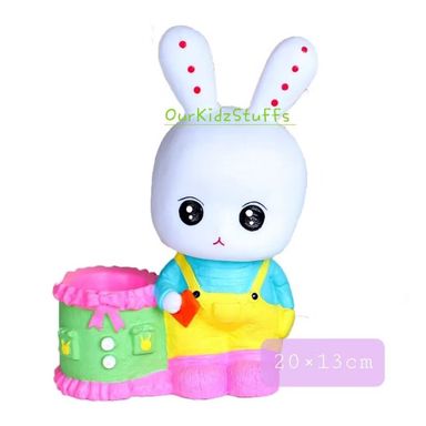 Children's Coin Bank /Piggy Bank with Stationary Holder Painting