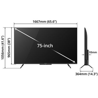 SKYWORTH UHD 4K smart wifi Google TV 75inch
