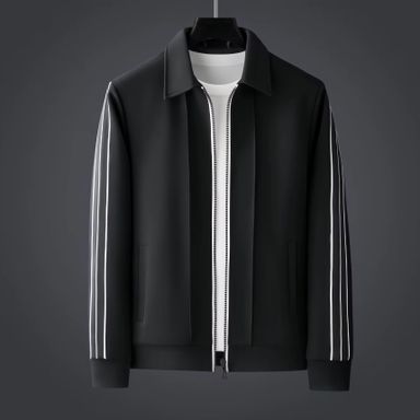 Ohsisa 2025 Spring and Autumn Sports Set Casual Collar Long Sleeve Zipper Cardigan Sweatshirt Loose Sport Two Piece Set