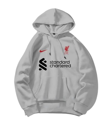 Liverpool White Hoodie   