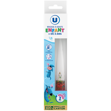 U Brosse à Dent enfant 3/6 ans Clignotante