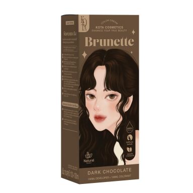 Kota Hair Dye Permanent Colorant (200ml) - Brunette (Dark Choco)