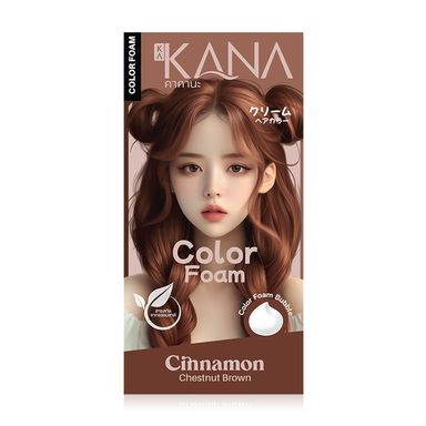 KAKANA Hair Color Foam - Cinnamon Chestnut Brown 