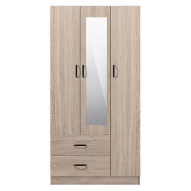 FG 3 DOORS WARDROBE + 2 DRAWERS + MIRROR