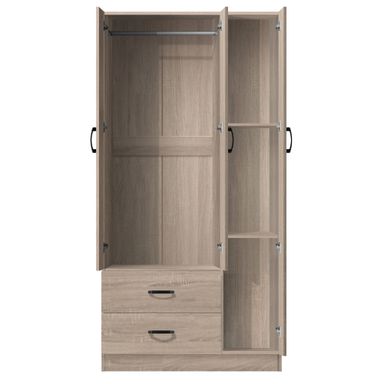 FG 3 DOORS WARDROBE + 2 DRAWERS + MIRROR