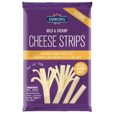 Emborg Cheese Strips 168g