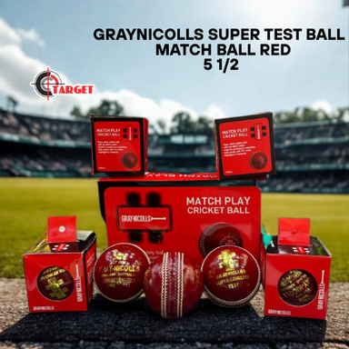 GRAYNICOLLS Super Test Ball Match Ball RED 5 1/2  Leather ball 