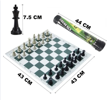 Chinese Chess Board Original Plastic Chess Set Cone with Shoulder Straps Travel