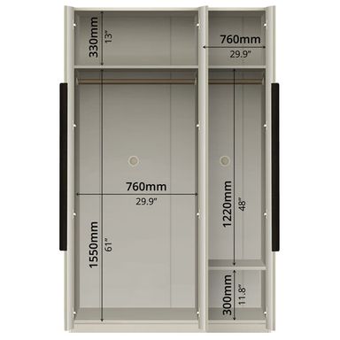 LINSY 3 DOOR WARDROBE