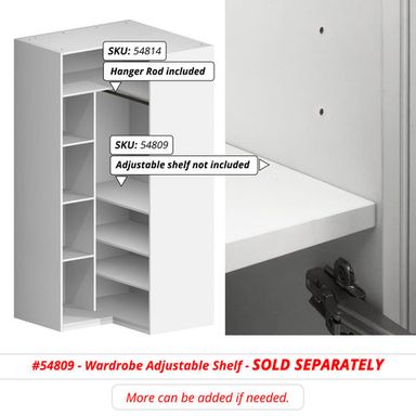ZBOM WARDROBE RIGHT CORNER MODULAR 
