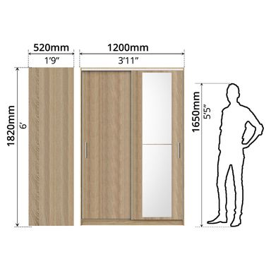 ADORE 2 SLIDING DOOR WITH MIRROR