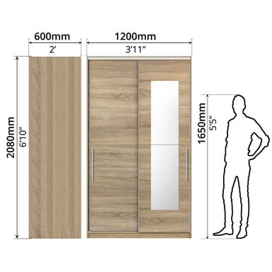 ADORE 2 SLIDING DOOR WITH MIRROR