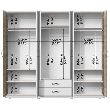 ADORE 6 DOORS WITH 2 DRAWERS