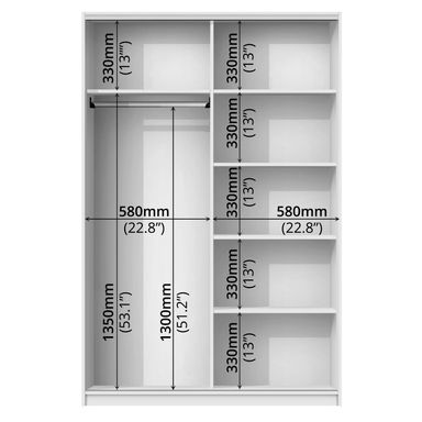 ADORE 2 DOOR SLIDING WARDROBE