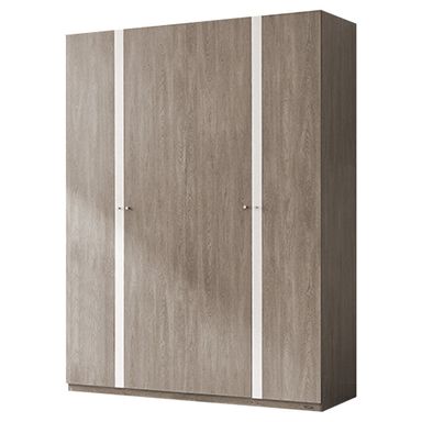 QUANU 4 DOORS WARDROBE DARK BROWN