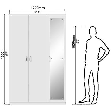 BNF 3 DOOR WITH MIRROR