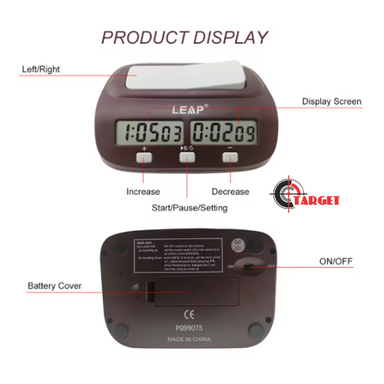 LEAP Professional Compact Chess Clock Original  Chess Timer