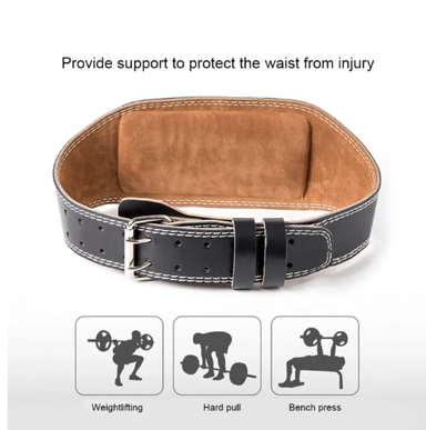 Gym Weightlifting Leather Belt Adjustable Waist Back Support Squat Dumbbell Barbell Deadlifts Training Fitness Item Code 