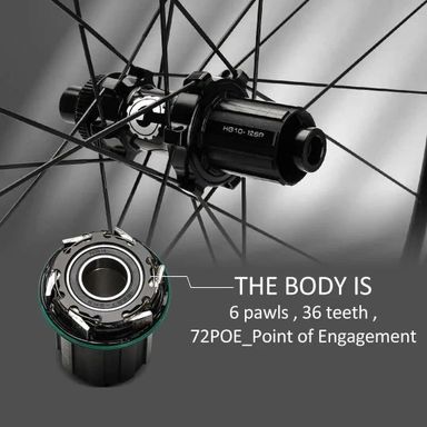 Elitewheels ENT-Disc 2.0 50 | 28 Carbon Wheelset
