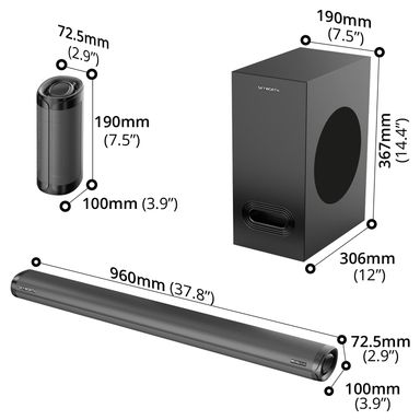SKYWORTH 5.1ch Sound Bar + Subwoofer