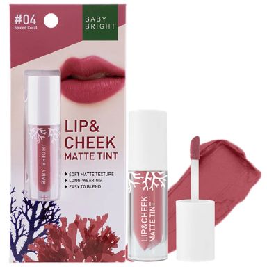 Baby Bright Lip & Cheek Matte Lipstick (2.4g) - #04 Spiced Coral T