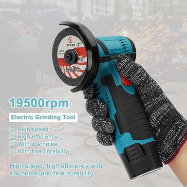 Jiageng JG20375060 Handheld Angle Cordless Angle Grinder 12V 4500mah Battery (10007093)