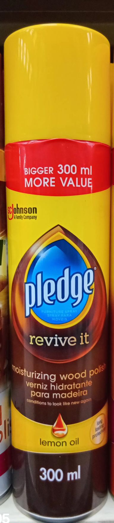 Pledge Revive It Wood Polish Lemon Oil 300ml