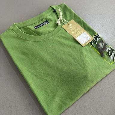 Four Square Graphic Printed Shirt- GREEN