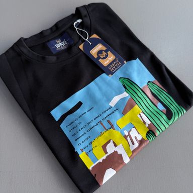 URBAN MYTH T-SHIRT -  BLACK