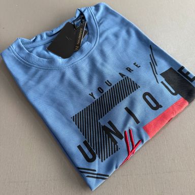 ZURELLO PRINTED T-SHIRT - BLUE