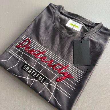ZURELLO PRINTED T-SHIRT- DARK GREY