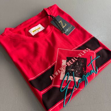ZURELLO PRINTED T-SHIRT - RED