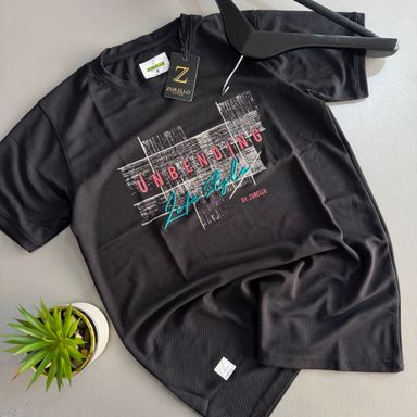 ZURELLO PRINTED T-SHIRT- BLACK