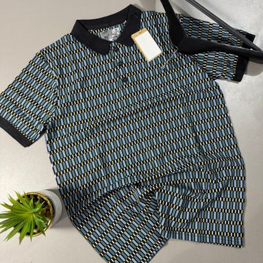BAEFICKER PATTERNED POLO SHIRT -  GREEN 03