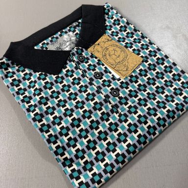 BAEFICKER PATTERNED POLO SHIRT -  GREEN 02
