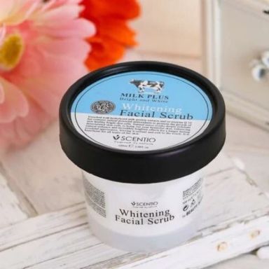 Scentio Milk Plus Whitening Q10 Facial Scrub (100g)
