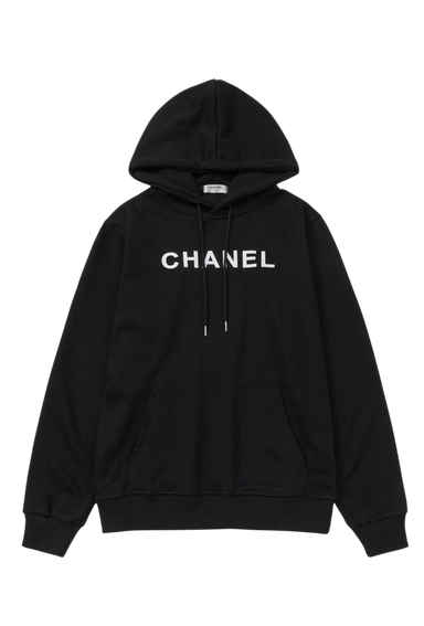Channel Black Hoodie