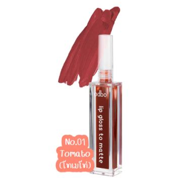 Odbo Lip Gloss to Matte - #01 Tomato