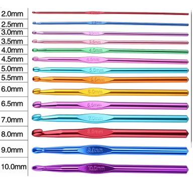 Yarn Crochet Knitting Needles Set Aluminium Knitting Needles