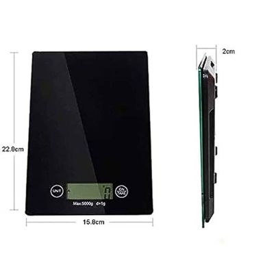 Sleek Glass-Top Kitchen Scale