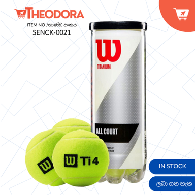 Wilson Titanium 4 Ball ( 1 Tin 3 Balls) Cricket Balls Tennis Soft Balls