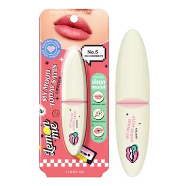 Lemon Me My Mood Today Satin Lipstick (4g) - #05 Be Confident