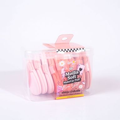 Lemon Me Mollis Soft Make Up Puff (box of 12) - Pink
