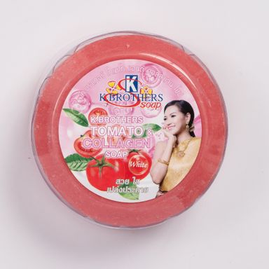 K Brother Circular Soap 160g - Tomato Collagen