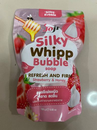 Joji Silky Whipp Bubble Soap (100g) - Refresh & Firm Strawberry & Honey